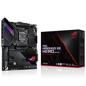 Asus Rog Maximus XII Hero Intel Z490 LGA1200 DDR4 4800 HDMI 3 X M2 USB3.2 AX W�F� + BT AURA RGB 10GB�T + 2.5GB�T Lan Atx Anakart