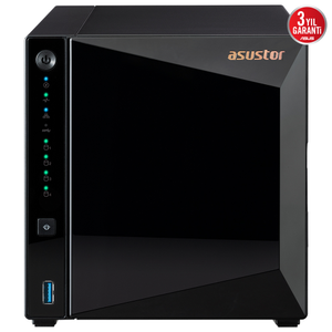 Asustor AS3304T V2 2Gb DDR4 Ram 4 Yuval� (4x20TB Destek) 1x2.5GbE Network 3xUSB 3.2 Tower NAS (Yedekleme) Depolama Cihaz�