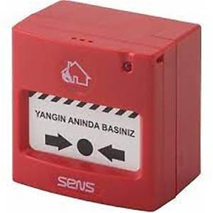Sens RC-100 Konvansiyel Resetlenebilir Yang�n �hbar Butonu