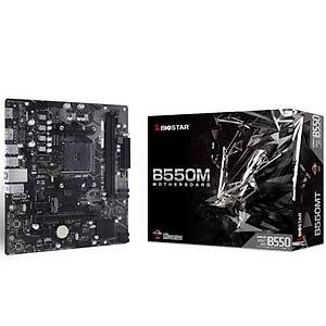 Biostar B550MT AMD AM4 DDR4 4400Mhz HDMI DP M2 mATX Anakart