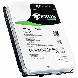 Seagate Exos 3.5 12TB 7200 512E/4KN ST12000NM001G HDD & Harddisk