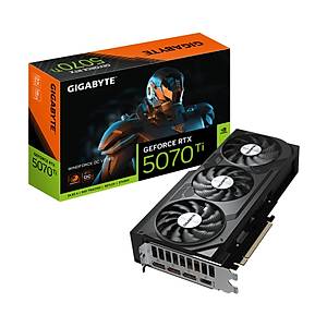 Gigabyte GeForce RTX 5070Ti WINDFORCE GV-N507TWF3OCV2-16GD GDDR7 16G 256Bit Gaming Ekran Kart�