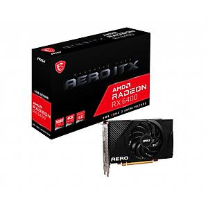 Msi Vga Radeon RX 6400 Aero Itx 4G RX6400 4Gb GDDR6 64B PCIE 4.0 X4 Ekran Kart�