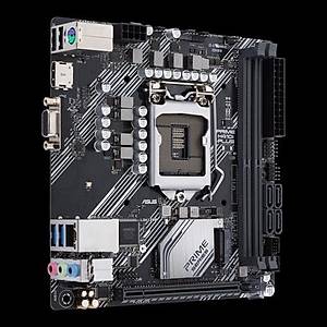 Asus Prime H410I-Plus Intel H410 LGA1200 DDR4 2666 HDMI VGA M2 USB3.2 Mini ITX 64GB Ram Deste�i Anakart