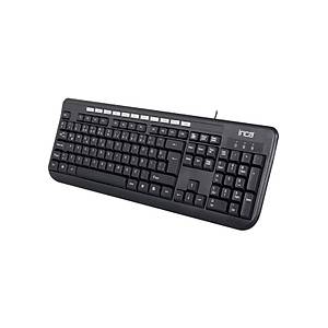 Inca IK-254QU Q-USB Multimedya Lazer bask�l� Siyah Klavye