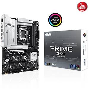 Asus Prime Z890-P DDR5 4XM2 USB3.2 RGB Lan ATX Anakart