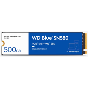 WD Blue SN580 WDS500G3B0E 500GB Gen4 4000/3600 MB/s NVMe M.2 SSD