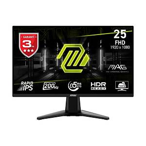 MSI Mag 255F E20 24,5 �n� FullHD Flat Rapid IPS 200Hz 0.5Ms FreeSync Premium Gaming Monit�r