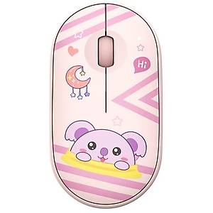 Studz T4 Bluetooth 5.2 wireless 2.4 Ghz �ift Mod Sessiz Mouse - Pembe