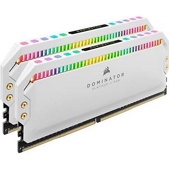 Corsair CMT16GX4M2Z3200C16W 16GB (2X8GB) DDR4 3200MHz CL16 Dominator Platinum RGB Soðutuculu Beyaz DIMM Bellek Ram