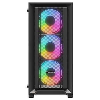 Rampage Voyager 750W 80+ Bronze Siyah 4*RGB Auto Fan Atx Mid Tower Gaming Kasa