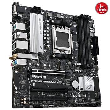 ASUS PRIME B650M-A WIFI AMD B650 AM5 DDR5 6400 DP HDMI VGA 2X M2 USB3.2 AX WF BT AURA RGB 2.5GBT LAN MATX 128GB AKADAR RAM DESTE ASUS 5X PROTECTION III