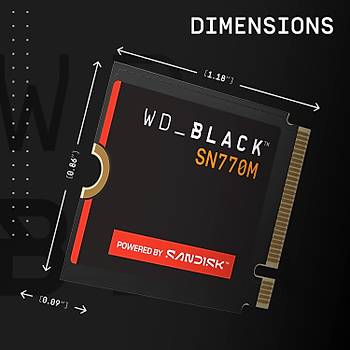 WD Black SN770M 500GB WDBDNH5000ABK 5000-4000mbps M2 2230 SSD