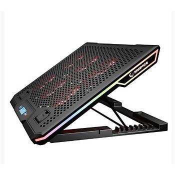 Rampage Blizzard R7 RGB I��kl� 6 Fanl� LCD Ekranl� 2 Usb Soketli 15.6 Notebook So�utucu Stand