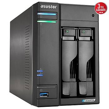 Asustor A6702T Intel N5105 2 Yuval (2X22TB DESTEGI) 4GB DDR4(16GB RAM DESTEGI) M.2 x4 PCIe x1 2.5GbE x2 USB 3.2 x3