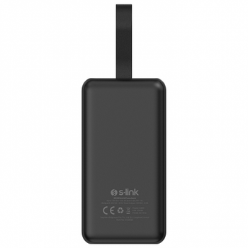 S-Link G310 Siyah 30.000mAh 2xUSB 1xType-C 4 LED G�stergeli PowerBank