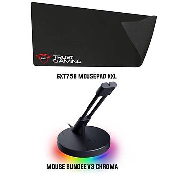 Razer Mouse Bungee V3 Chroma + Trust GXT758 XXL Mousepad Bundle