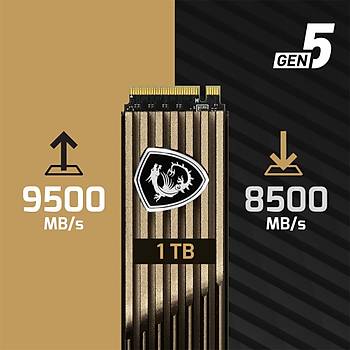 MSI Spatium M570 PCle 5.0 NVMe M.2 2TB 10000/9500Mbs SSD