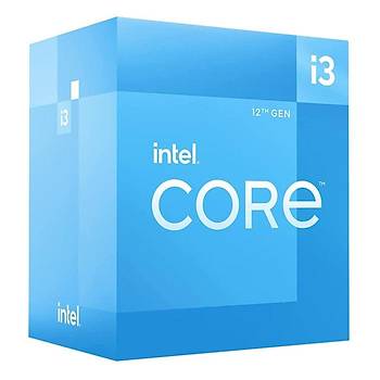 Intel i3-12100 Dört Çekirdek 3.30 GHz 12MB 1700p 12.Nesil Box İşlemci