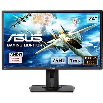 Asus 24 VG245H Gaming Led Freesync 1920x1080 1ms, 75hz 3YIL HDMIx2,VGA MM Vesa Eyecare Ykseklik Ayarlanabilir Pivot Monitr