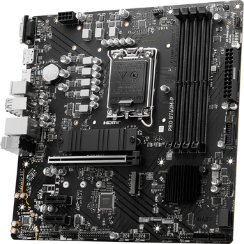 MSI PRO B760M-P Intel LGA1700 DDR5 6800MHz(OC) M.2 Micro ATX Anakart