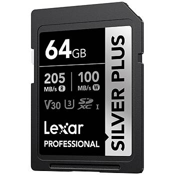 Lexar Professional Silver Plus LSDSIPL064G-BNNNG SDXC UHS-I CARDS  C10 V30 U3 SD Haf�za Kart�