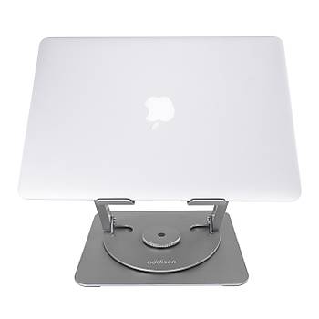 Addison AD-RC35 360 Derece D�nebilen Fanl� RGB I��kl� Metal Laptop Stand�