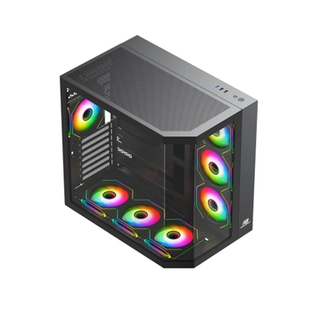PowerBoost PBA4375B-750W 80+ 7x12cm ARGB Fanl� Gaming Siyah Kasa