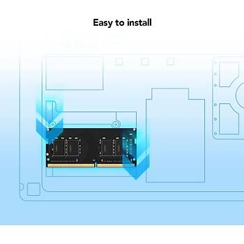Lexar 8GB 3200MHz DDR4 LD4AS008G-B3200GSST CL22 SODIMM Notebook Ram