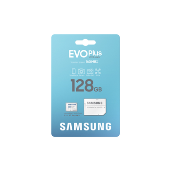 Samsung Evo Plus MB-MC128SA/TR 160Mbps Class10 UHS-I U3 A2 V30 128GB Micro SD Kart