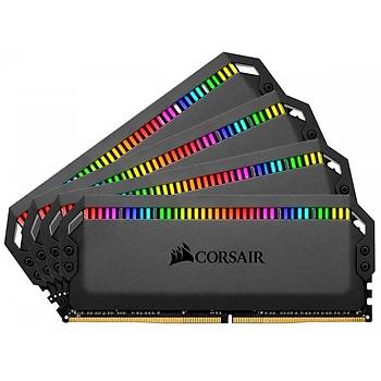 Corsair CMT32GX4M4K3600C16 32GB (4X8GB) DDR4 3600MHz CL16 Dominator Platinum RGB Soutuculu Siyah DIMM Bellek Ram
