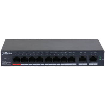 Dahua CS4010-8ET-110 8 Port Megabit 8 Port PoE 110W +2 Port Uplink Cloud Y�netilebilir Switch