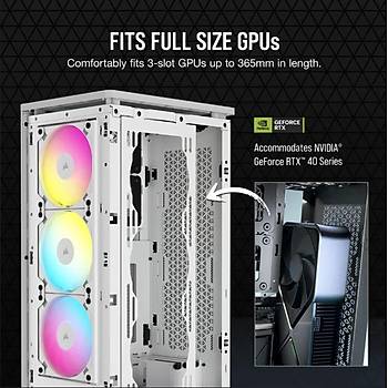 Corsair 2000D Rgb Airflow 3X120 Argb Fan Mini-Itx Beyaz Bilgisiyar Kasas�