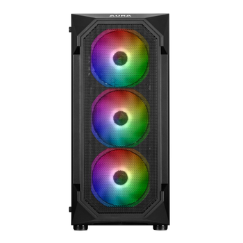 Gamdas Aura GC1 750W Tempered Glass Mesh ARGB Micro ATX Gamng Kasa