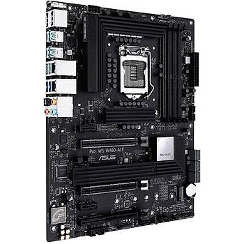 Asus Pro WS W480-Ace Intel Z490 LGA1200 DDR4 4600 Thunderbolt HDMI ift M2 USB3.2 Com 1GBIT 2.5G Bit Lan Atx Anakart