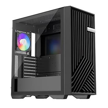 1ST Player FD8 Siyah 850W 80+ Gold Full Mod�ler ATX 3.1/PCIE 5.1 ARGB 6X12CM Fan Temperli Cam E-ATX Kasa
