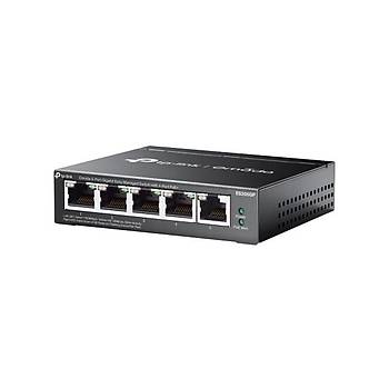 TP-Link Omada ES205GP 5Port 65W 10/100/1000Mbps Y�netilebilir Gigabit PoE Switch