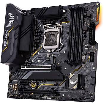 Asus Tuf Gaming B460M-Plus Intel B460 LGA1200 DDR4 2933 DP HDMI DVI ift M2 USB3.2 Aura RGB Matx 128GB Ram Destei Anakart
