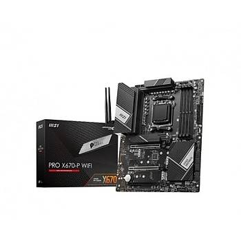 Ms��Pro�X670-P WIFI DDR5 6600+(OC)MHz HDMI DP M.2 ATX AM5 Anakart
