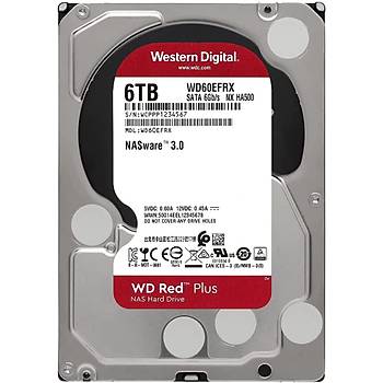 Western Digital Red 3,5 Sata III 6GB/S 6TB 64MB 7/24 Nas WD60EFRX HDD & Harddisk