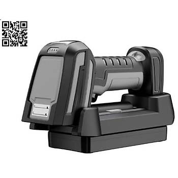 Perkon Tiger RS56 2D 2.4GHz 300m + BT+USB Kablosuz End�striyel Karekod Barkod Okuyucu