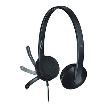LOGITECH H340 USB G�R�LT� �NLEY�C� M�KROFONLU KABLOLU KULAKLIK-S�YAH A-00044 981-000475