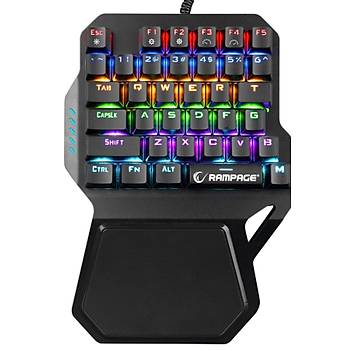 Rampage KB-R77 Rainbow Backlight Red Switch Mekanik Oyuncu Klavyesi