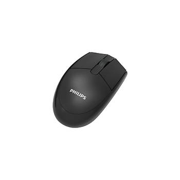 Philips SPK7337 Kablosuz Mouse 1200DPI 3 Tu�lu Optik Mouse Siyah