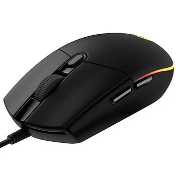 Logitech G102 Lightsync Kablolu Optik Oyuncu Mouse Siyah
