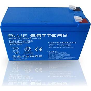 Tunmatik Blue Battery 12V 7Ah TSK18044 Kuru UPS Tip Ak