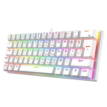 Gameagle GE2021 Hel�os RGB Kablolu Tr Layout Mekanik Beyaz Oyuncu Klavyesi
