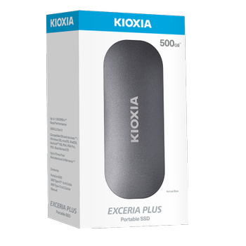 Kioxia Exceria Plus 500 GB LXD10S500GG8 SSD USB 3.2 1050/1000 MB/s Taþýnabilir Disk