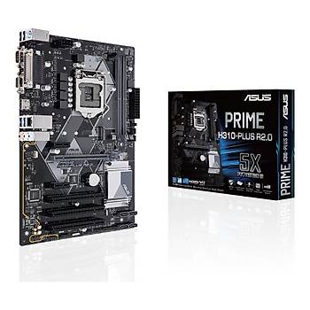 Asus Prime H310-Plus R2.0 Intel H310 LGA1151 DDR4 2666 HDMI VGA M2 USB3.1 COM LPT PCI Atx Win7 Win10 Destekli Anakart