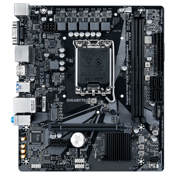 Gigabayt H610M S2H V2 DDR5 5600MHZ D-SUB HDMI DP MATX 1700P Anakart